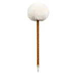 CRAYON AVEC POMPON - DORÉ ET BLANC