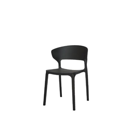 CHAISE PLASTIQUE - NOIR