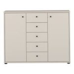 COMMODE 2 PORTES 5 TIROIRS - SABLE – Image 2