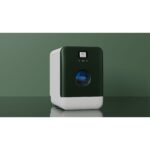 MINI LAVE-VAISSELLE CONNECTÉ 3 COUVERTS 5 PROGRAMMES 43 DB WIFI OUVERTURE TACTILE - VERT CHROME - BO – Image 2