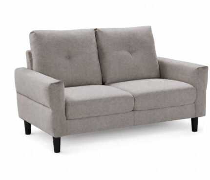CANAPE 2 PLACES EN TISSU - GRIS