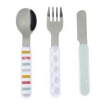 SET COUVERTS ENFANT EN PLASTIQUE ET INOX – Image 2