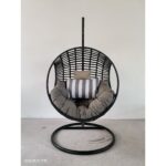 BALANCELLE AVEC COUSSIN 1 PLACE-  GRIS FONCÉ – Image 2