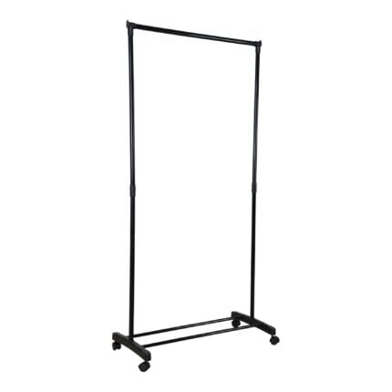 PORTANT VÊTEMENTS SUR ROULETTES - NOIR