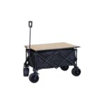 CHARIOT DE JARDIN SUR ROUES - CHÊNE ET NOIR – Image 2