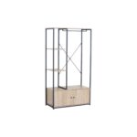 DRESSING 2 PORTES - CHÊNE MODERN OAK ET MÉTAL NOIR – Image 2