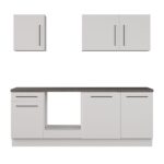 CUISINE EN BLOC - BLANC & GRIS ( HORS ELECTROMÉNAGERS ET SANITAIRE ) – Image 2