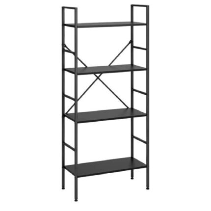 ÉTAGÈRE 4 TABLETTES - NOIR