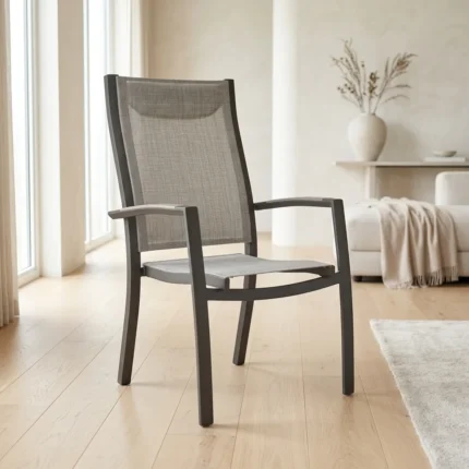 FAUTEUIL EMPILABLE - GRIS