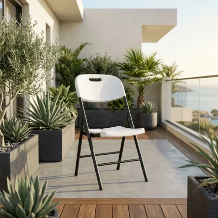 CHAISE PLIABLE - BLANC