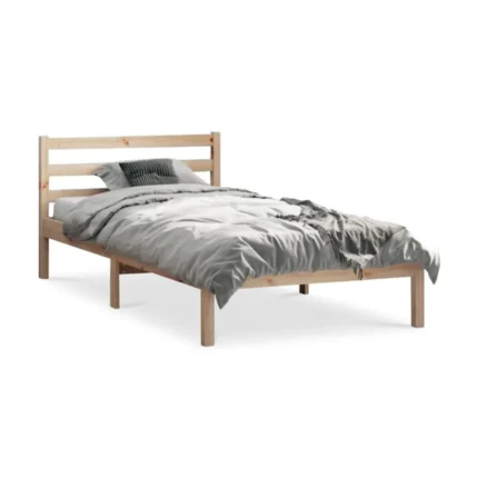 LIT 90 X 190 CM EN BOIS - NATUREL