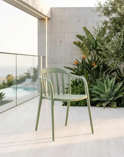 CHAISE DE JARDIN EN POLYPROPYLÈNE - VERT