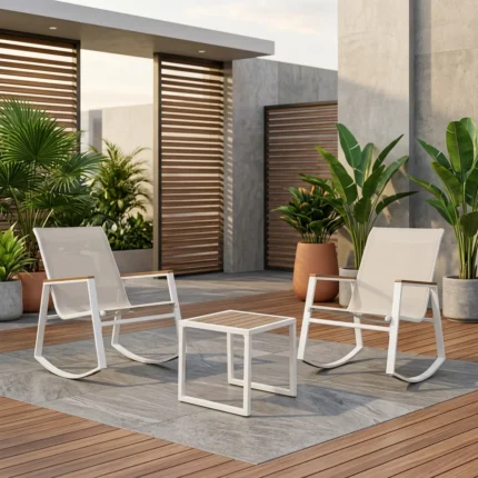 SALON A BASCULE 2 FAUTEUIL + 1 TABLE BASSE