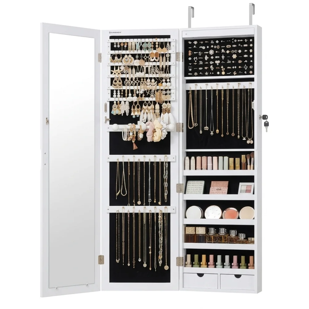 AI Generated Product Image ARMOIRE À BIJOUX À SUSPENDRE - BLANC – Image 1
