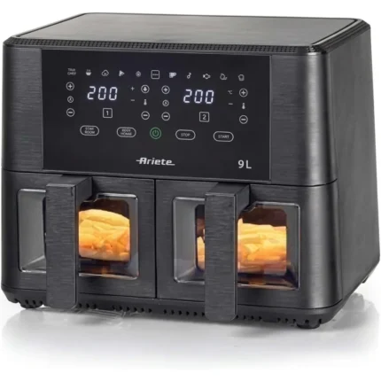 AIR FRYER DOUBLE 9 L 2400 W 11 PROGRAMMES - NOIR - ARIETE