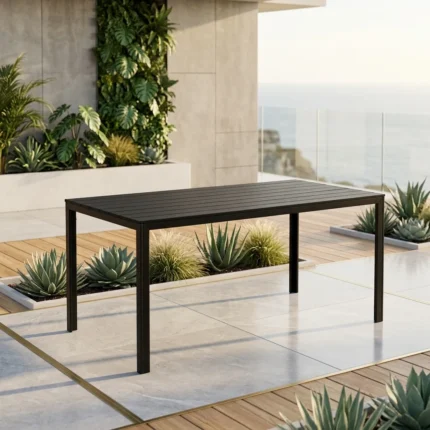 TABLE RECTANGULAIRE - NOIR