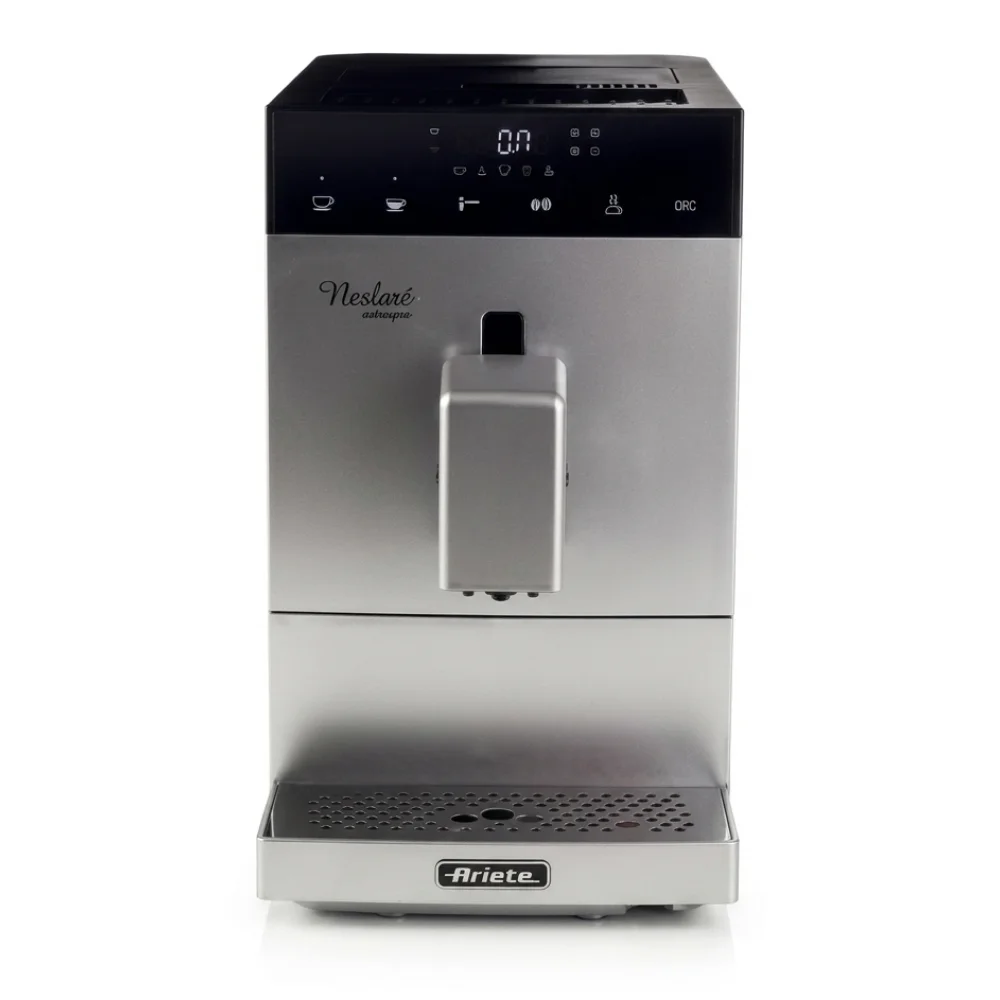 AI Generated Product Image MACHINE EXPRESSO AUTOMATIQUE 19 BARS ÉCRAN LCD 1350 W - ARGENTÉ - ARIETE – Image 1