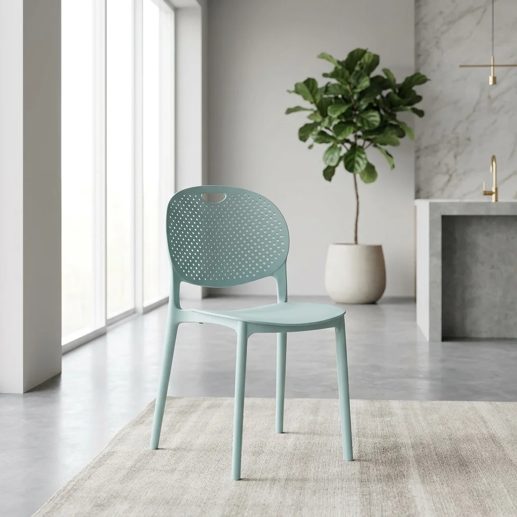 AI Generated Product Image CHAISE EN POLYPROPYLÈNE - VERT – Image 1