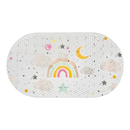 TAPIS DE BAIN EN PLASTIQUE MOTIF ÉTOILES