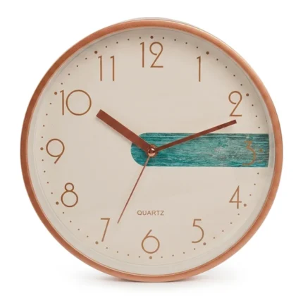HORLOGE MURALE - MULTICOLORE BOIS