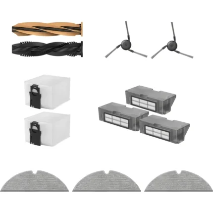 KIT ACCESSOIRES ASPIRATEUR ROBOT LAVEUR D20 PLUS - BLANC & GRIS - DREAME