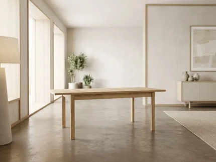 TABLE À MANGER AVEC ALLONGE - CHENE