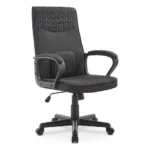 FAUTEUIL DE BUREAU EN TISSU - NOIR