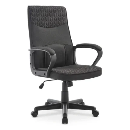 FAUTEUIL DE BUREAU EN TISSU - NOIR