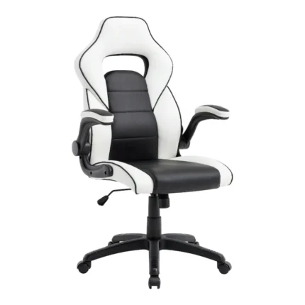 FAUTEUIL DE BUREAU RACING - NOIR & BLANC
