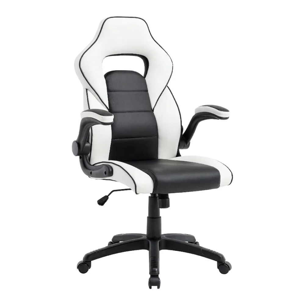 AI Generated Product Image FAUTEUIL DE BUREAU RACING - NOIR & BLANC – Image 1