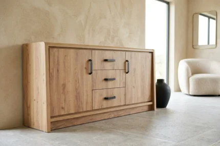 BUFFET 2 PORTES/ 3 TIROIRS - CHENE
