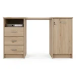 BUREAU 1 PORTES ET 3 TIROIRS - CHENE