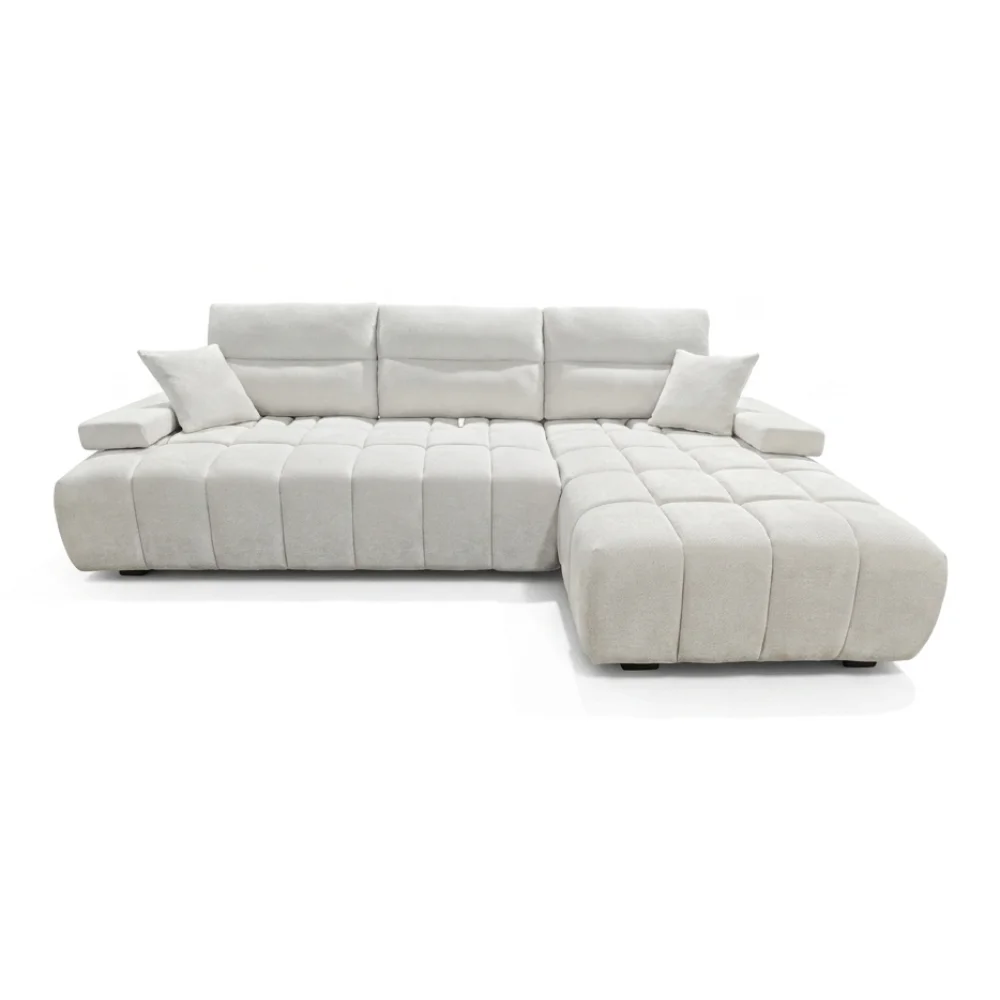 AI Generated Product Image CANAPÉ D'ANGLE DROIT CONFORT AVANCE RECULE - BLANC – Image 1