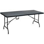TABLE RECTANGULAIRE PLIABLE - NOIR – Image 2