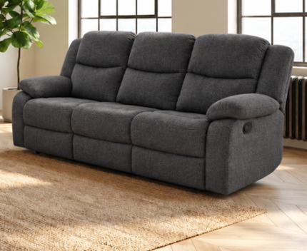 CANAPE 3 PLACES + 2 RELAX - GRIS
