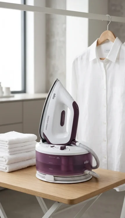 CENTRALE VAPEUR CARESTYLE COMPACT 6 BARS 2400 W 125 G/MIN - BLANC & MAUVE - BRAUN