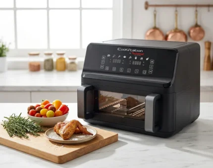 AIR FRYER DUO 9 L 10 FONCTIONS THERMOSTAT RÉGLABLE - NOIR - TECHWOOD