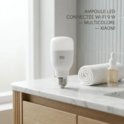 AMPOULE LED CONNECTÉE WI-FI 9 W COMPATIBLE ANDROID IOS - MULTICOLORE - XIAOMI