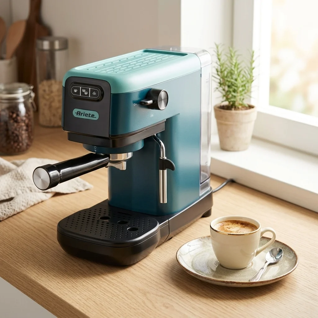 AI Generated Product Image MACHINE EXPRESSO MANUELLE 15 BARS - AIGUE-MARINE - ARIETE – Image 1
