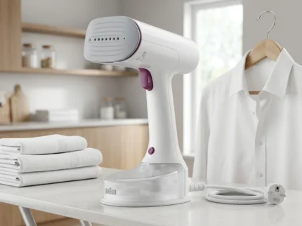 DÉFROISSEUR VAPEUR 1200 W TECHNOLOGIE DUAL FREEGLIDE 3D - BLANC - BRAUN