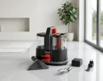 NETTOYEUR DÉTACHEUR RECHARGEABLE SANS FIL - NOIR & ROUGE - TECHWOOD