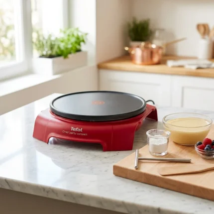 CRÊPIÈRE 34 CM 1000 W THERMOSTAT RÉGLABLE REVÊTEMENT ANTIADHÉSIF - ROUGE - TEFAL
