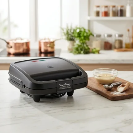 GAUFRIER TIME WAFFLE 700 W PLAQUES PROFONDES GAUFRES ÉPAISSES - NOIR - MOULINEX