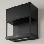 HOTTE MURALE PARTITION 60 CM 620 M³/H NOIR MAT - ROBLIN