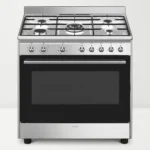 CUISINIÈRE MIXTE GAZ / FOUR ÉLECTRIQUE 115 L INOX - SMEG