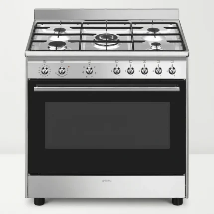 CUISINIÈRE MIXTE GAZ / FOUR ÉLECTRIQUE 115 L INOX - SMEG