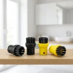 BROSSES RONDES ACCESSOIRE ASPIRATEUR NETTOYAGE PROFOND - JAUNE & NOIR - KÄRCHER