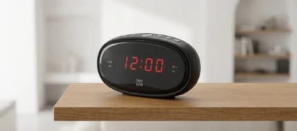 RADIO RÉVEIL PLL LED INTENSITÉ RÉGLABLE - NOIR - NEW ONE