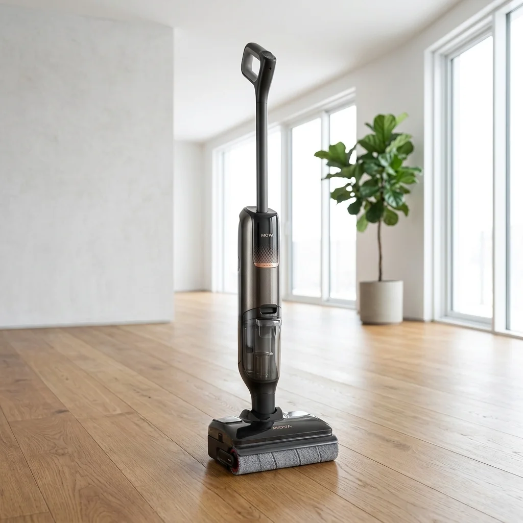 AI Generated Product Image ASPIRATEUR BALAI LAVEUR 22000 PA NETTOYAGE DES BORDS - MOVA – Image 1