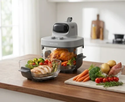 FRITEUSE SANS HUILE EN VERRE BOROSILICATÉ 5-EN-1 PORTABLE - DREAME